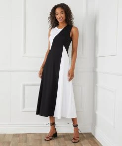 Karen Kane Sleeveless Colorblock Dress Clothing