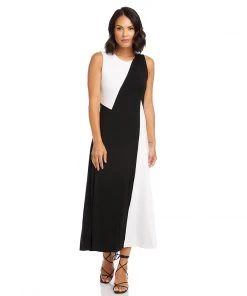 Karen Kane Sleeveless Colorblock Dress Clothing