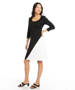 Karen Kane Diagonal Block Dress