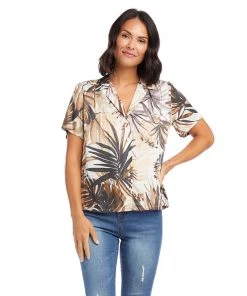 Karen Kane Camp Shirt