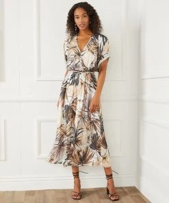 Karen Kane Cuffed Sleeve Dress Clothing