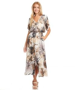 Karen Kane Cuffed Sleeve Dress Clothing