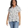 Karen Kane Plus Size Extended Sleeve Button-Up