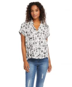 Karen Kane Clothing Extended Sleeve Button-Up