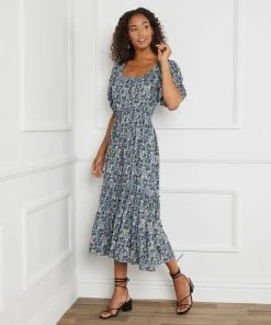 Karen Kane Poof Sleeve Dress Clothing