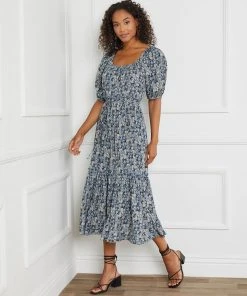 Karen Kane Poof Sleeve Dress Clothing