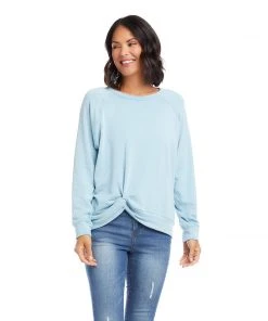 Karen Kane Twist Hem Sweatshirt