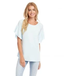 Karen Kane Ruffle Sleeve Top