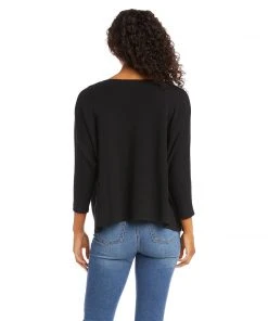 Karen Kane Clothing 3/4 Sleeve Boatneck Top