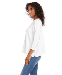 Karen Kane Clothing 3/4 Sleeve Boatneck Top