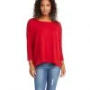 Karen Kane 3/4 Sleeve Boatneck Top Clothing