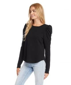 Karen Kane Shirred Sleeve Top Clothing