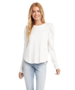 Karen Kane Shirred Sleeve Top