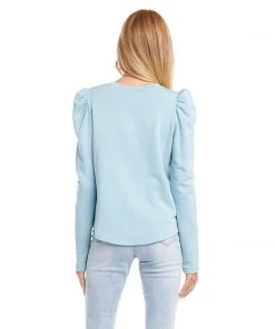Karen Kane Shirred Sleeve Top