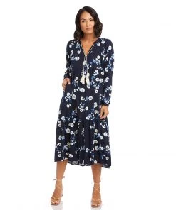 Karen Kane Tiered Peasant Dress Clothing