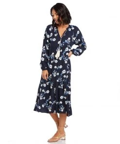 Karen Kane Tiered Peasant Dress Clothing