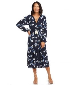Karen Kane Tiered Peasant Dress Clothing