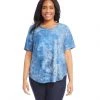 Karen Kane Plus Size Short Sleeve Shirttail Top