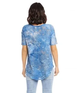 Karen Kane Short Sleeve Shirttail Top