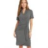 Karen Kane Short Sleeve Cascade Wrap Dress