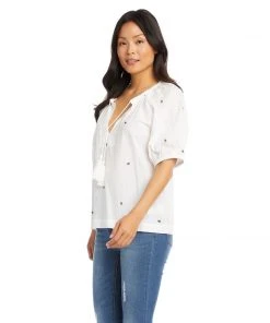 Karen Kane Honey Bee Peasant Top Clothing