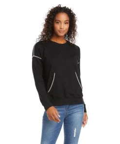 Karen Kane Contrast Stitch Pullover