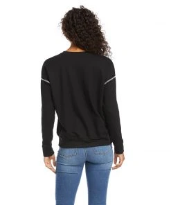Karen Kane Contrast Stitch Pullover