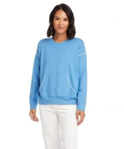 Karen Kane Clothing Contrast Stitch Pullover