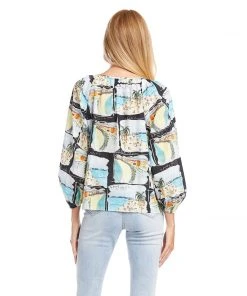 Karen Kane Petite Size Peasant Top