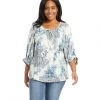 Karen Kane Plus Size Blouson Sleeve Top