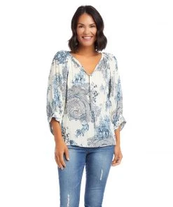 Karen Kane Clothing Blouson Sleeve Top