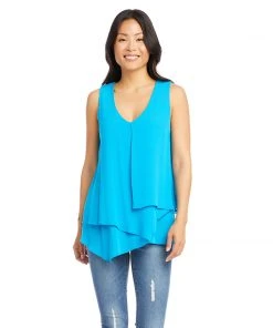 Karen Kane Tops Layered Tank