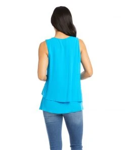Karen Kane Tops Layered Tank