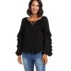 Karen Kane Ruffle Sleeve Top Clothing