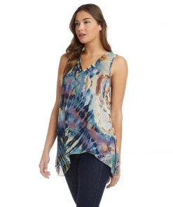 Karen Kane Uneven Hem Tank