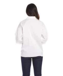 Karen Kane Clothing Shirred Sleeve Shirt