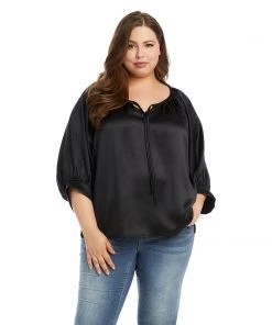 Karen Kane Plus Size Blouson Sleeve Top