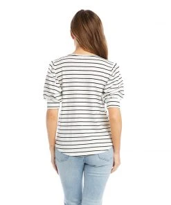 Karen Kane Petite Size Puff Sleeve Top Clothing