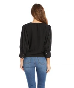 Karen Kane Tie-Front Top