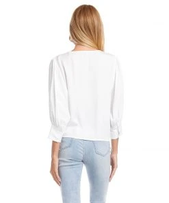 Karen Kane Tie-Front Top