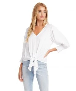 Karen Kane Tie-Front Top