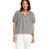 Karen Kane Short Sleeve Peasant Top Clothing