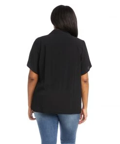 Karen Kane Plus Size Camp Shirt