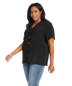 Karen Kane Plus Size Camp Shirt