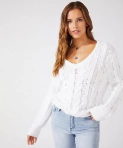 Karen Kane Cable Knit Sweater