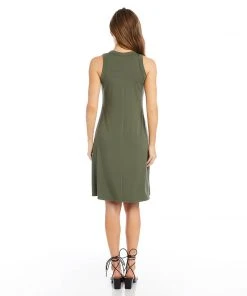 Karen Kane Dresses High Neck A Line Dress