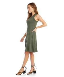Karen Kane Dresses High Neck A Line Dress