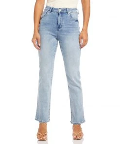 Karen Kane Classic Straight Jeans Bottoms