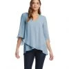 Karen Kane Bracelet Sleeve Asymmetric Top