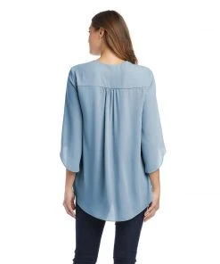 Karen Kane Bracelet Sleeve Asymmetric Top